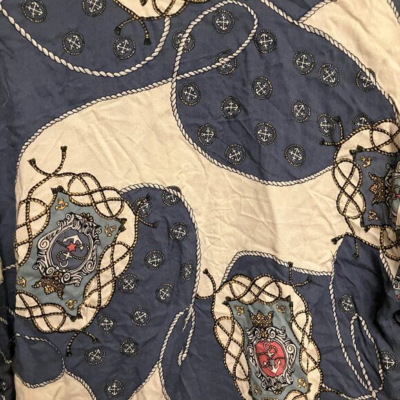 Vintage Nautical Shirt with Dagger Collar - Picture 6 of 10